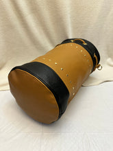 Load image into Gallery viewer, Women's Leather Bucket Bag Black and Tan