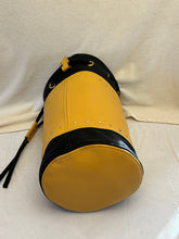 Load image into Gallery viewer, Women's Leather Bucket Bag Yellow and Black