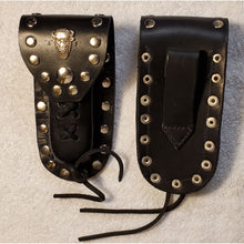 Load image into Gallery viewer, Buck 110 Leather Knife Case - Buffalo Head