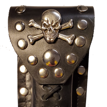 Load image into Gallery viewer, Buck 110 Leather Knife Case - Skull and Cross Bones